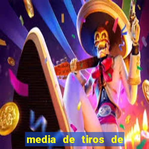 media de tiros de meta por jogo